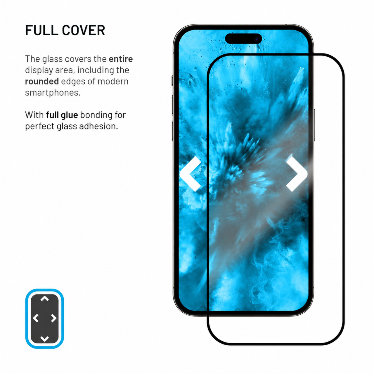 Tvrzené sklo na mobil Xiaomi Redmi A7 Pro - Fixed Full-Cover, 2 ks, s aplikátorem, černý rámeček