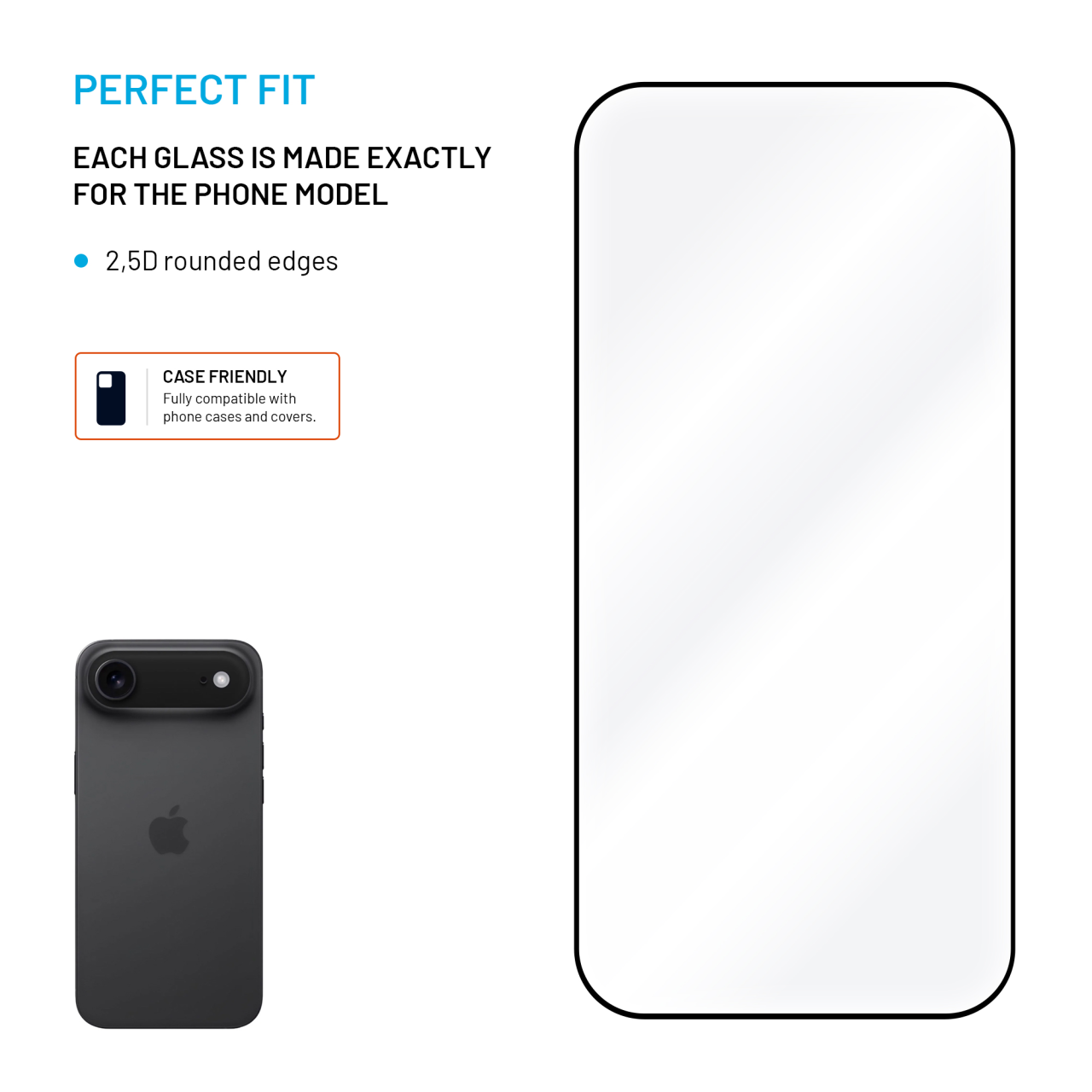 FIXED Full-Cover iPhone Air – 2× černé sklo