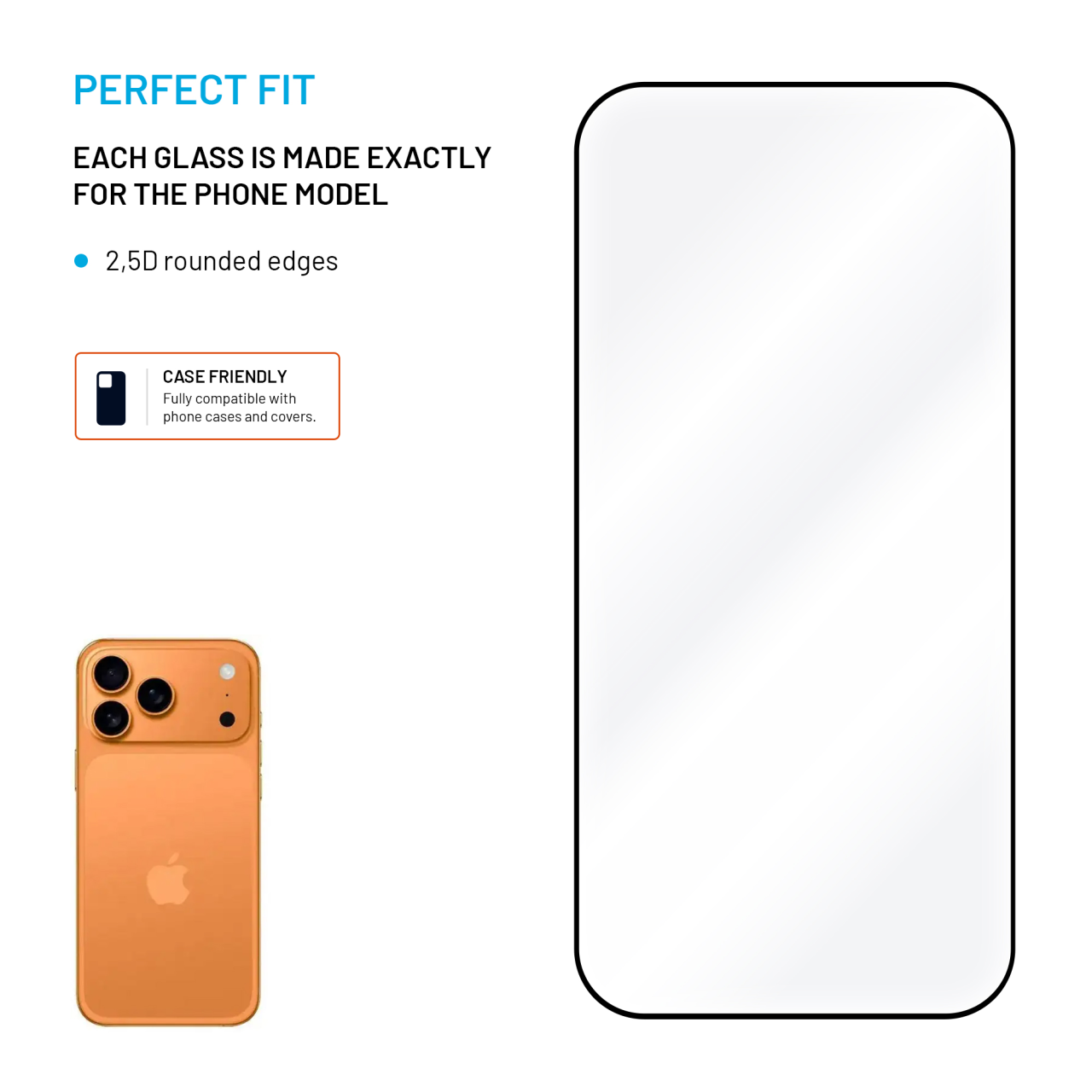 FIXED Full-Cover iPhone 17 Pro Max – 2 ks sklo černé s aplikátorem