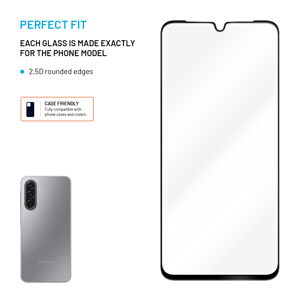 Tvrzené sklo FIXED Full-Cover Samsung Galaxy A17 – 2ks černé