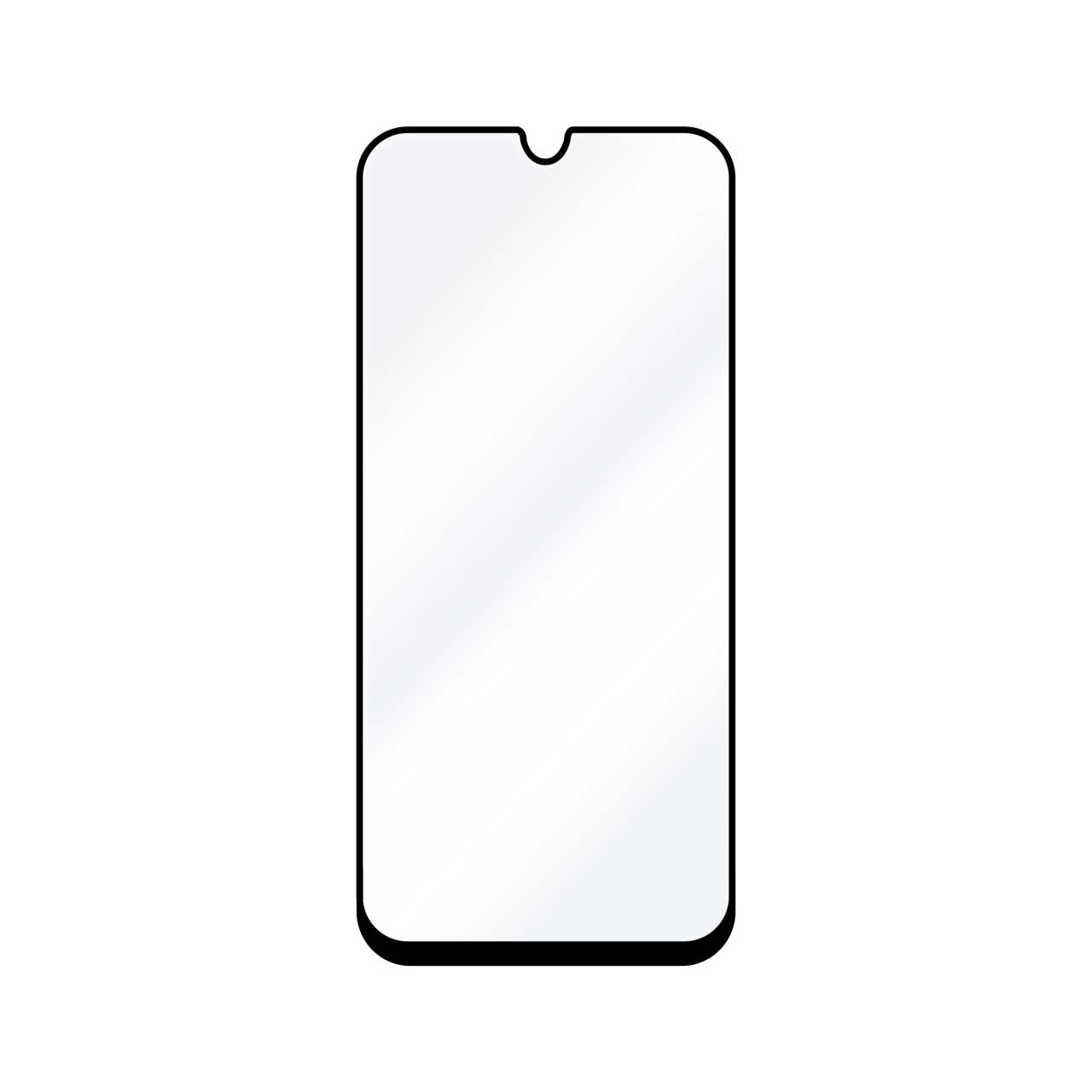 Tvrzené sklo na mobil Xiaomi Redmi A7 Pro 4G - Fixed Full-Cover, 2 ks, s aplikátorem, černý rámeček