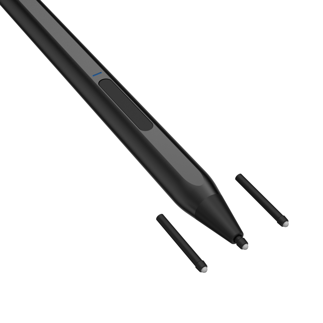 FIXED Dotykové pero pro MPP 2.0 Graphite Active s dvojitým tlačítkem, rozpoznáním přítlaku a magnety, černé