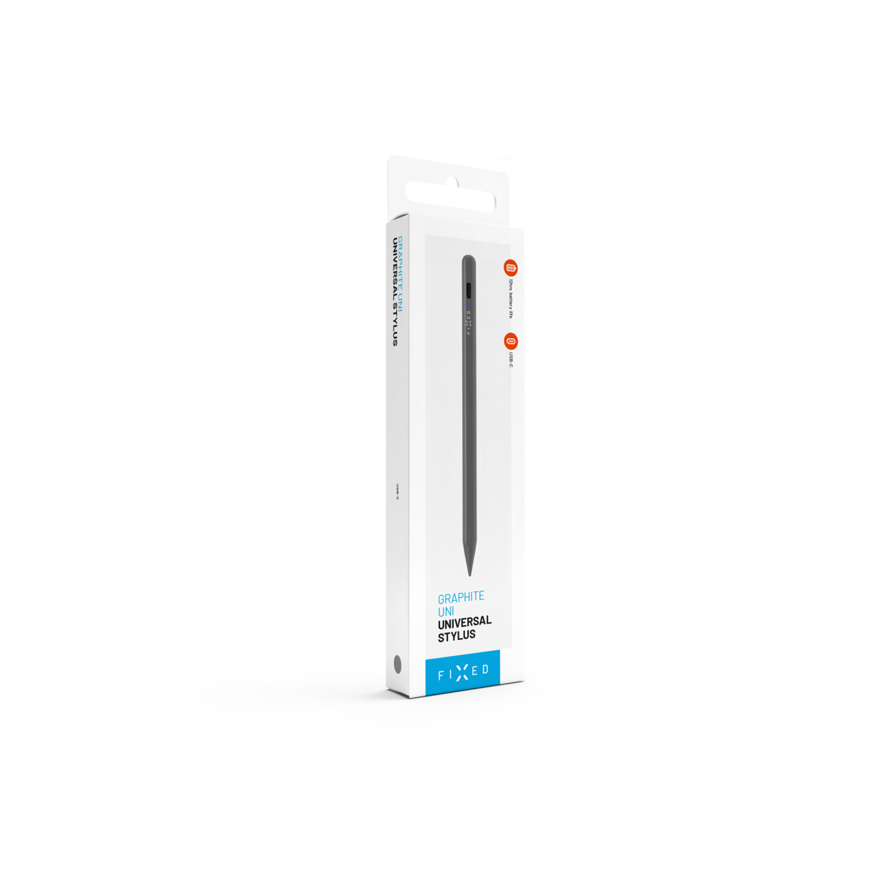 Aktivní stylus s magnety pro kapacitní dotykové displeje - Fixed Graphite Uni, šedý