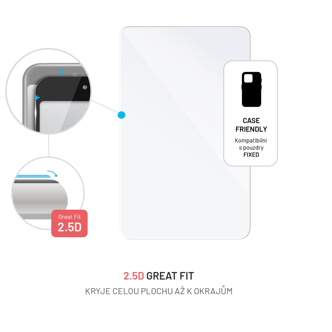 FIXED Ochranné tvrzené sklo pro Honor Pad 8, čiré