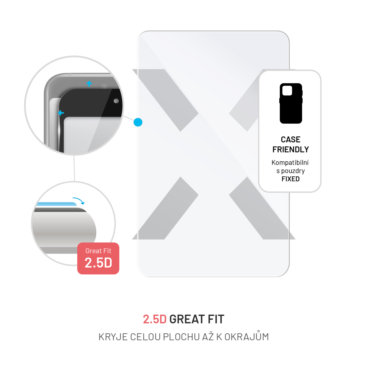 FIXED Ochranné tvrzené sklo pro Honor Pad X9, čiré