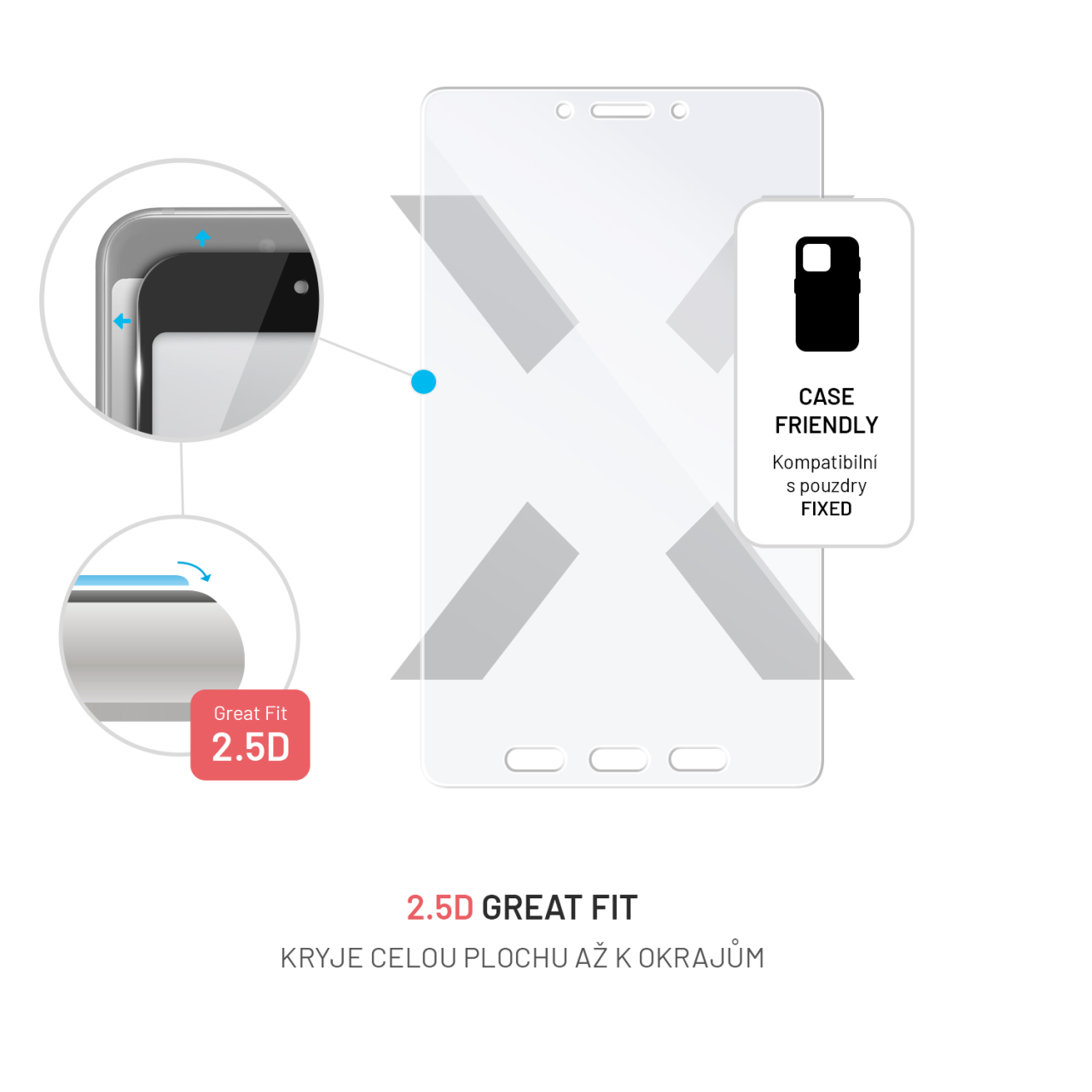 FIXED Ochranné tvrzené sklo pro Samsung Galaxy Tab Active5, čiré