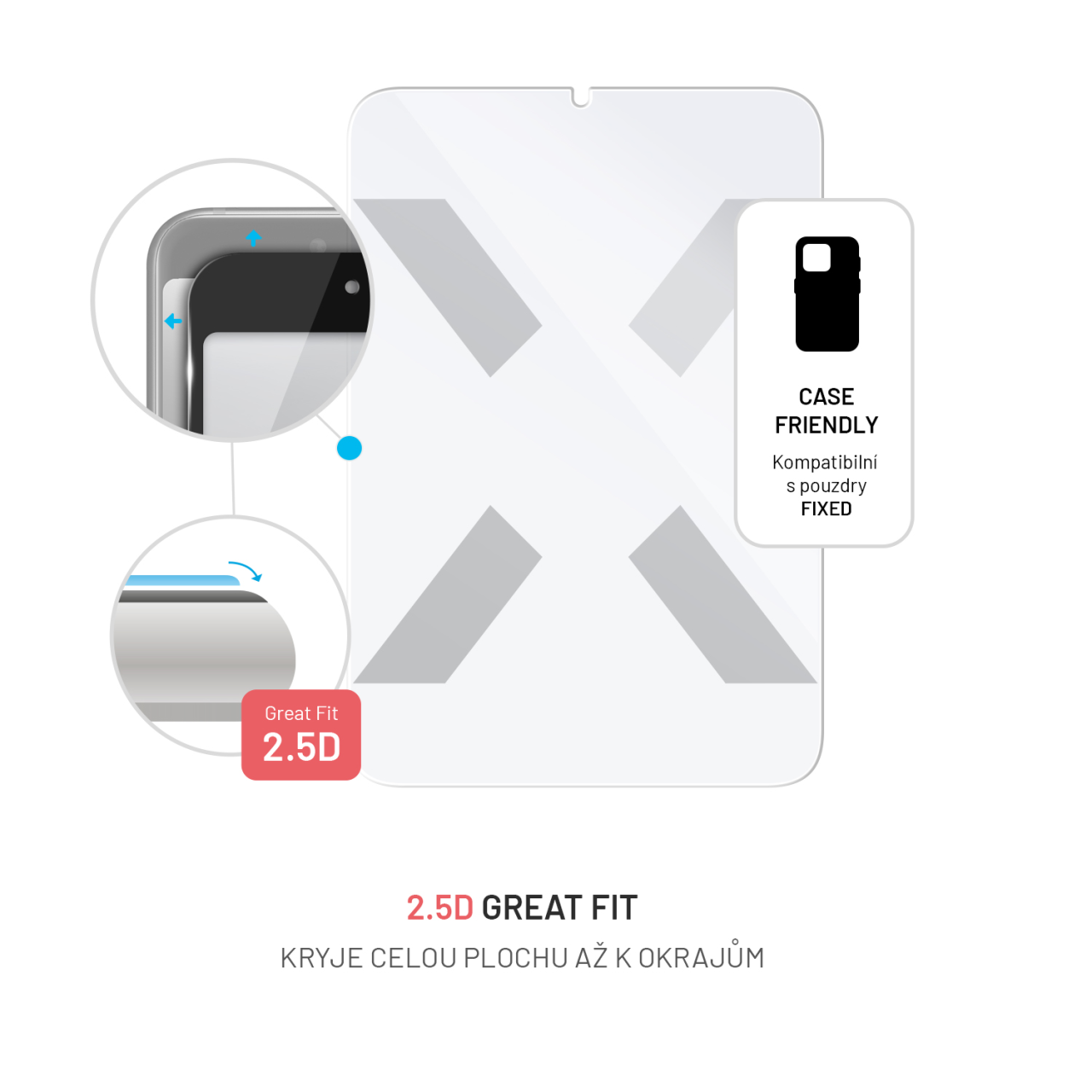 FIXED Ochranné tvrzené sklo pro Apple iPad mini (A17 Pro), čiré