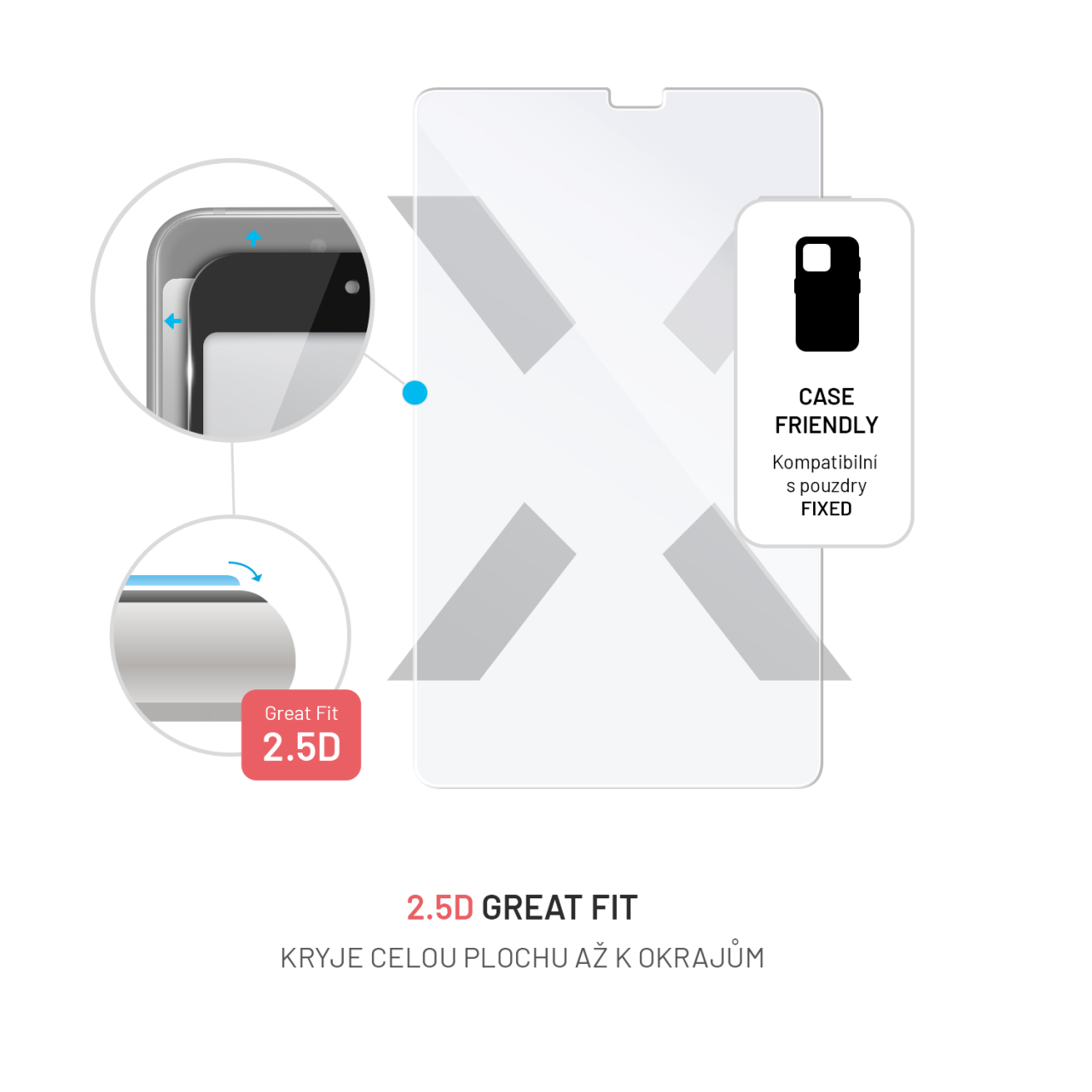 Ochranné tvrzené sklo FIXED pro Samsung Galaxy Tab A11/A9, čiré