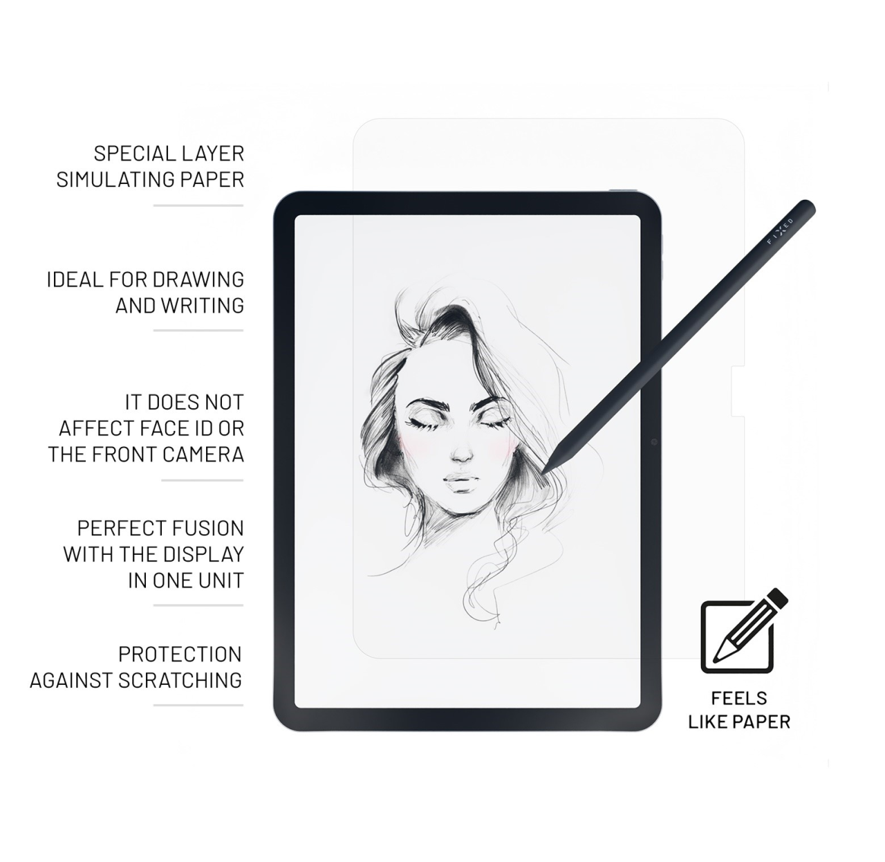 FIXED Ochranné tvrzené sklo PaperGlass Screen Protector pro Apple iPad Pro 11" (2024), čiré