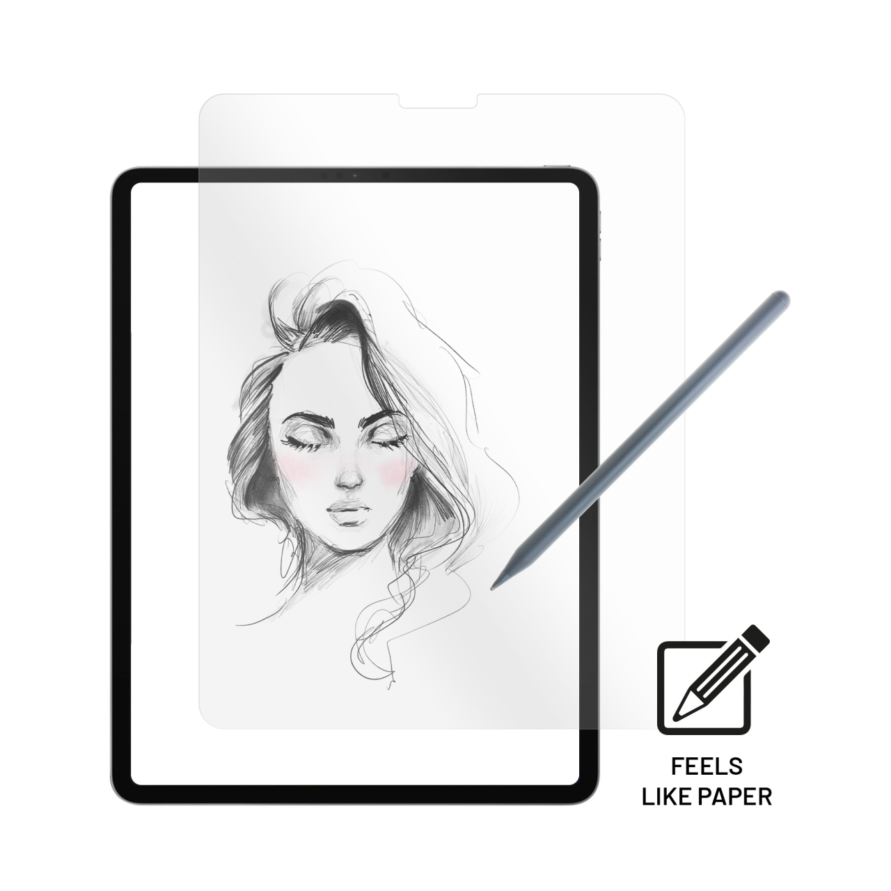 FIXED Ochranné tvrzené sklo PaperGlass Screen Protector pro Apple iPad Pro 12,9" (2018/2020/2021/2022), čiré