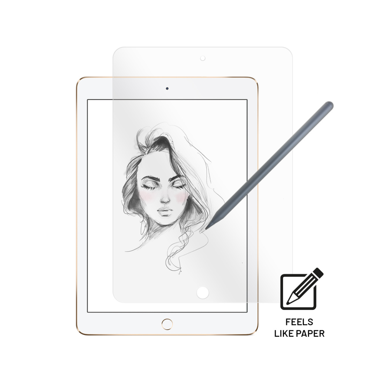 FIXED Ochranné tvrzené sklo PaperGlass Screen Protector pro Apple iPad 10,2" (2019/2020/2021), čiré