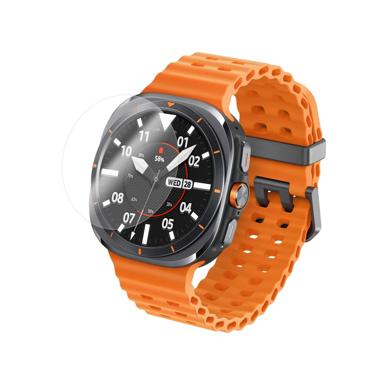 FIXED Ochranné tvrzené sklo pro smartwatch Samsung Galaxy Watch Ultra, 2 ks v balení, čiré