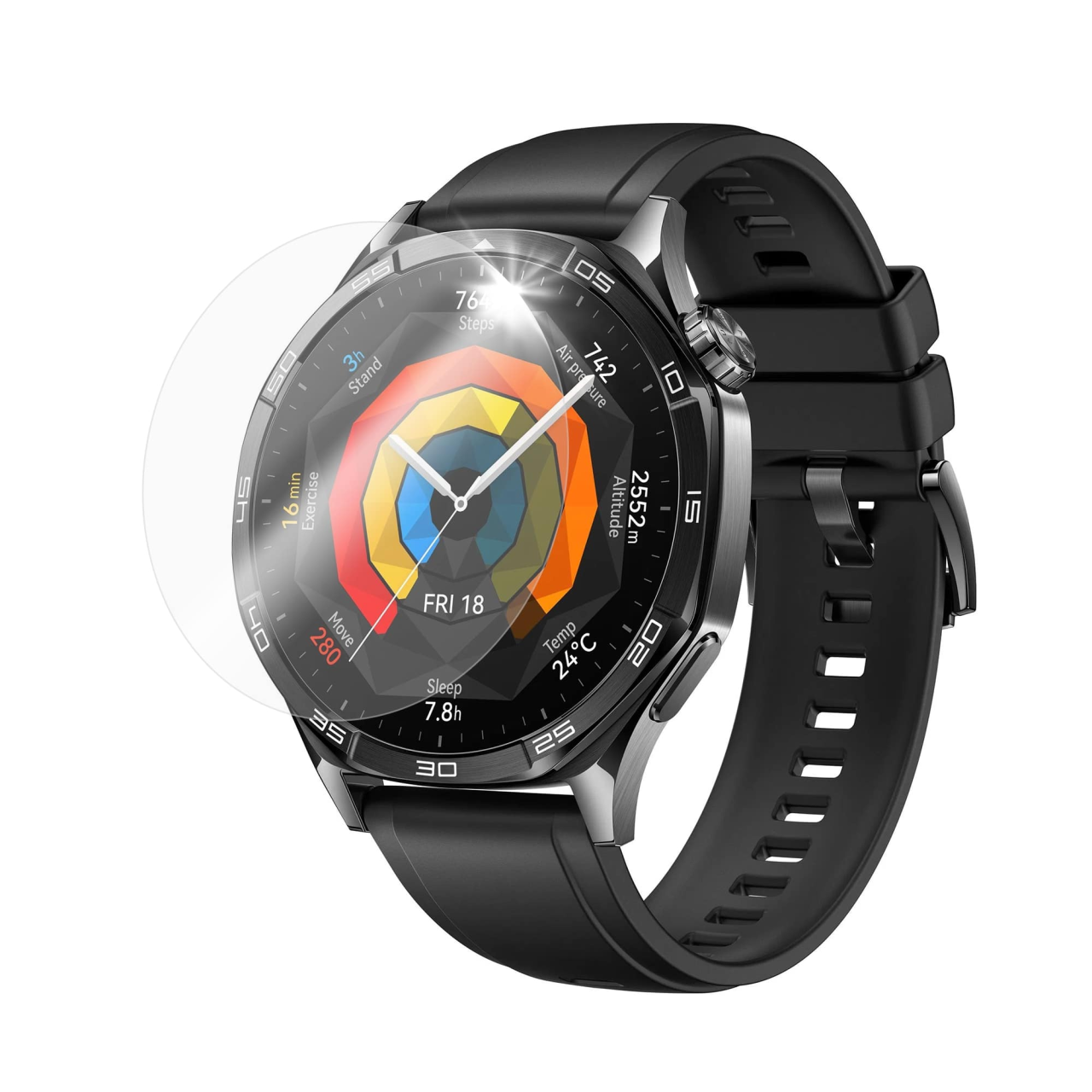FIXED Ochranné tvrzené sklo pro smartwatch Huawei GT 5 46mm, 2 ks v balení, čiré