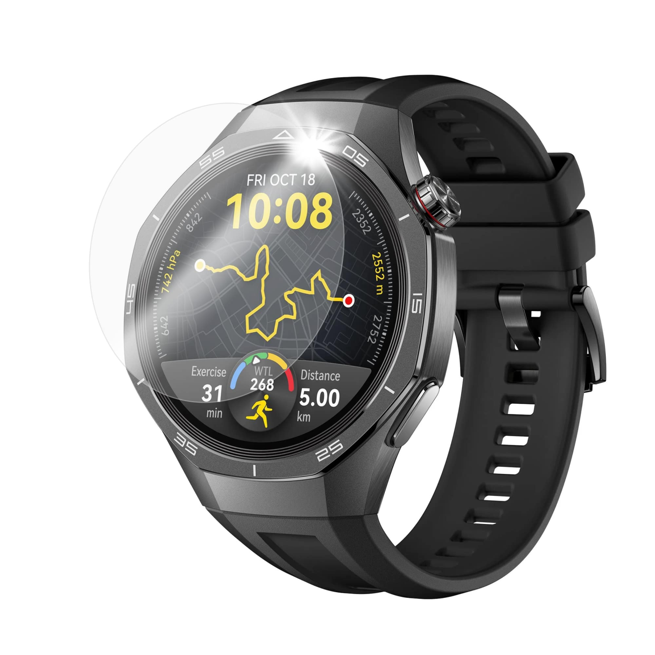 FIXED Ochranné tvrzené sklo pro smartwatch Huawei GT 5 Pro 46mm, 2 ks v balení, čiré