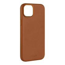 FIXED Kožený zadní kryt MagLeather s podporou Magsafe pro Apple iPhone 15, hnědý