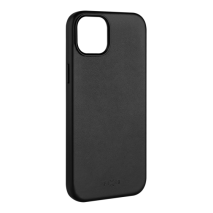 FIXED Kožený zadní kryt MagLeather s podporou MagSafe pro Apple iPhone 15 Plus, černý
