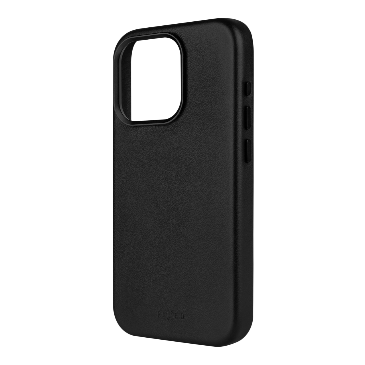FIXED Kožený zadní kryt MagLeather s podporou MagSafe pro Apple iPhone 15 Pro Max, černý