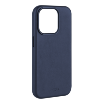 FIXED Kožený zadní kryt MagLeather s podporou MagSafe pro Apple iPhone 15 Pro Max, modrý