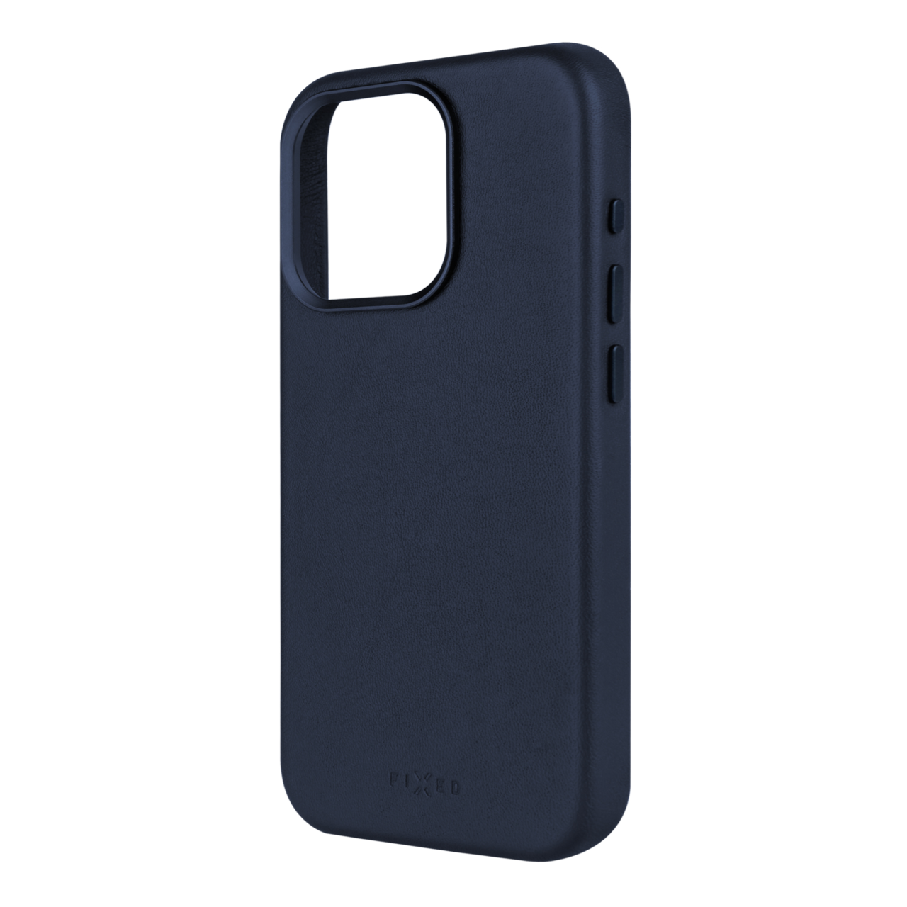 FIXED Kožený zadní kryt MagLeather s podporou MagSafe pro Apple iPhone 15 Pro Max, modrý