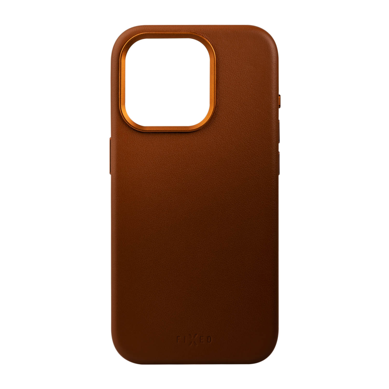 FIXED Kožený zadní kryt MagLeather s podporou MagSafe pro Apple iPhone 15 Pro Max, hnědý