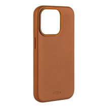 FIXED Kožený zadní kryt MagLeather s podporou MagSafe pro Apple iPhone 15 Pro Max, hnědý