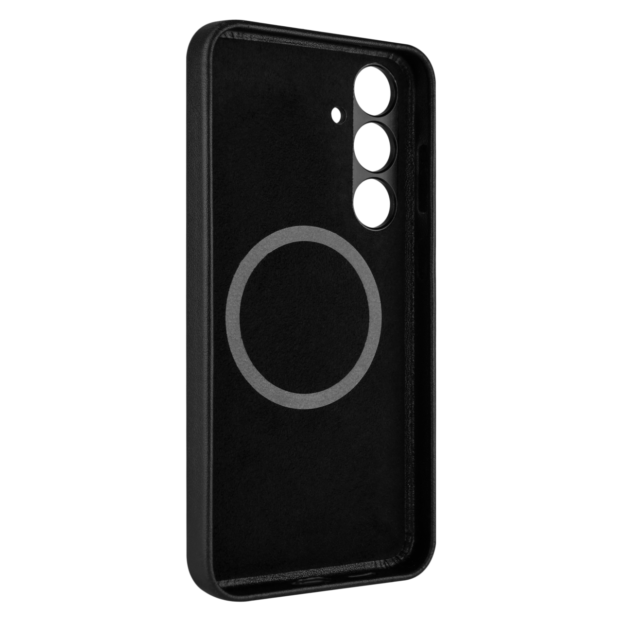 FIXED Kožený zadní kryt MagLeather s podporou MagSafe pro Samsung Galaxy S24+, černý