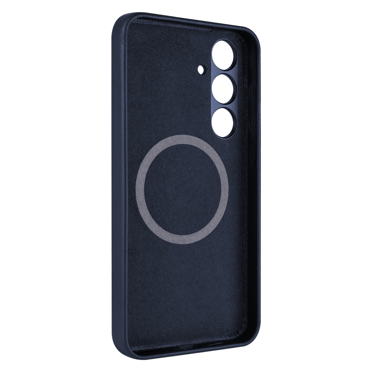 FIXED Kožený zadní kryt MagLeather s podporou MagSafe pro Samsung Galaxy S24+, modrý