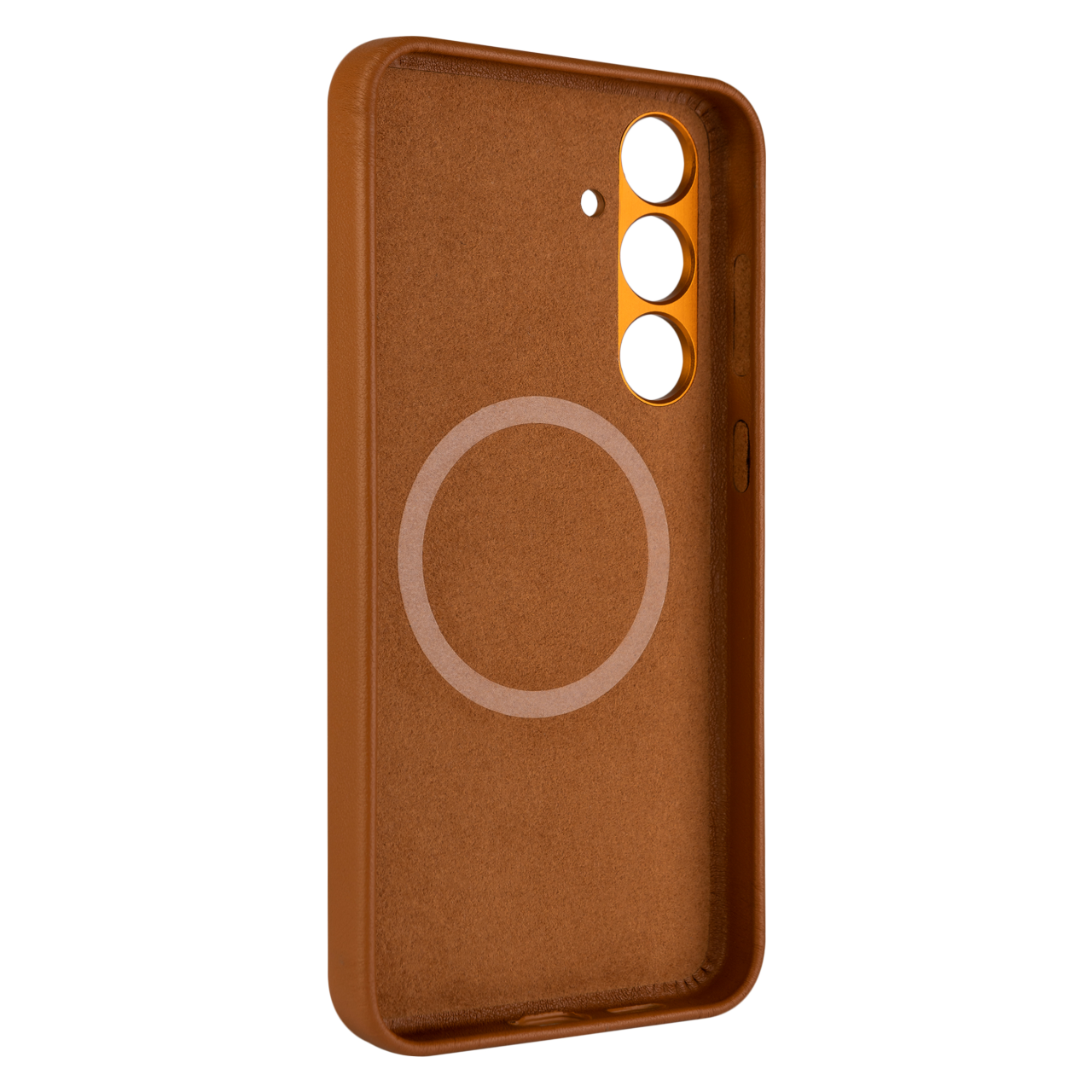 FIXED Kožený zadní kryt MagLeather s podporou MagSafe pro Samsung Galaxy S24+, hnědý