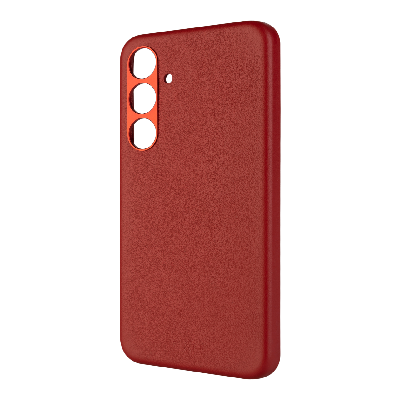 FIXED Kožený zadní kryt MagLeather s podporou MagSafe pro Samsung Galaxy S24+, červený