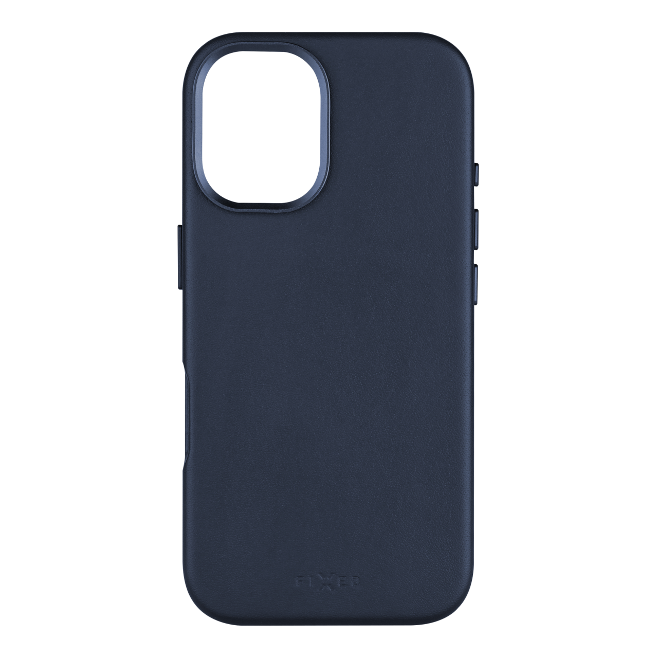 FIXED Kožený zadní kryt MagLeather s podporou MagSafe pro Apple iPhone 16, modrý