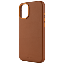 FIXED Kožený zadní kryt MagLeather s podporou MagSafe pro Apple iPhone 16 Plus, hnědý