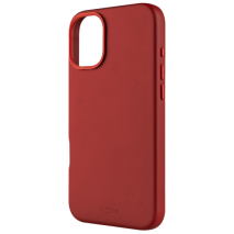 FIXED Kožený zadní kryt MagLeather s podporou MagSafe pro Apple iPhone 16 Plus, červený