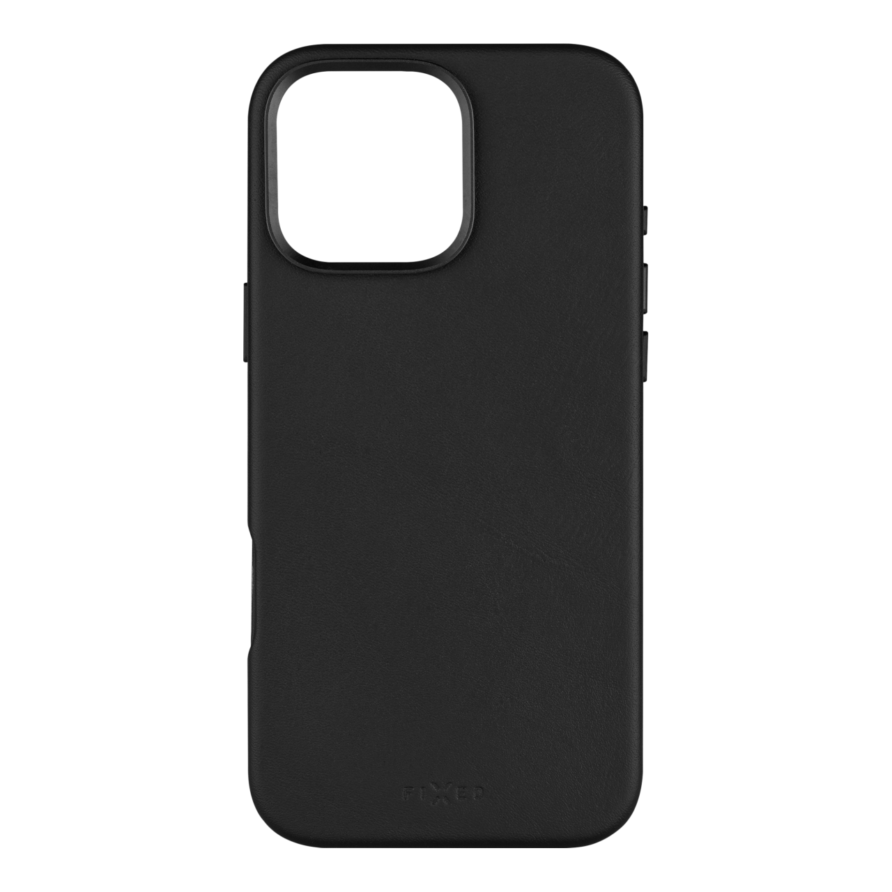 FIXED Kožený zadní kryt MagLeather s podporou MagSafe pro Apple iPhone 16 Pro Max, černý