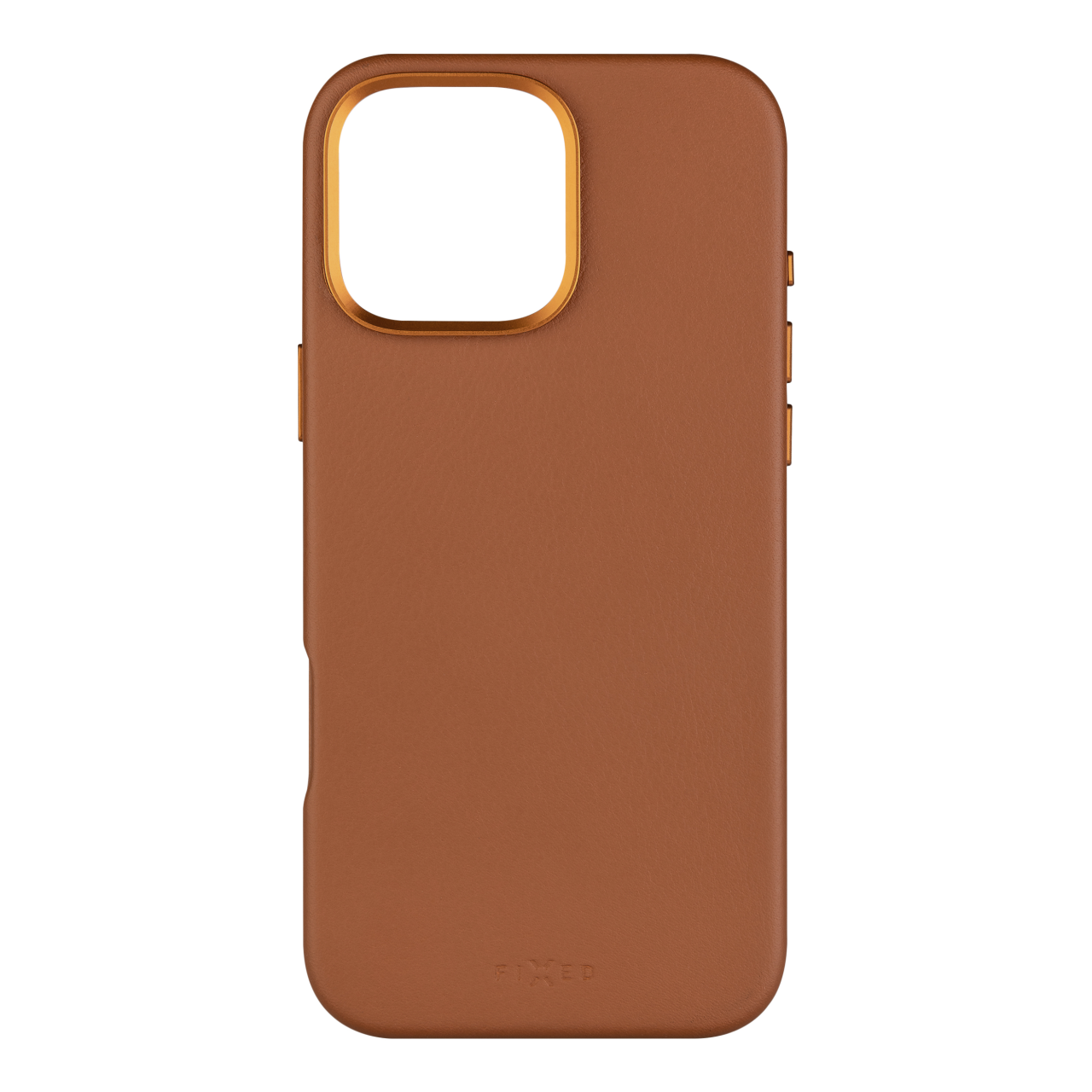 FIXED Kožený zadní kryt MagLeather s podporou MagSafe pro Apple iPhone 16 Pro Max, hnědý