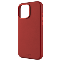 FIXED Kožený zadní kryt MagLeather s podporou MagSafe pro Apple iPhone 16 Pro Max, červený