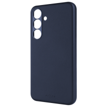 FIXED Kožený zadní kryt MagLeather s podporou MagSafe pro Samsung Galaxy S25+, modrý