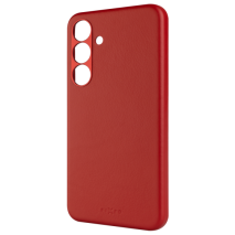 FIXED Kožený zadní kryt MagLeather s podporou MagSafe pro Samsung Galaxy S25+, červený