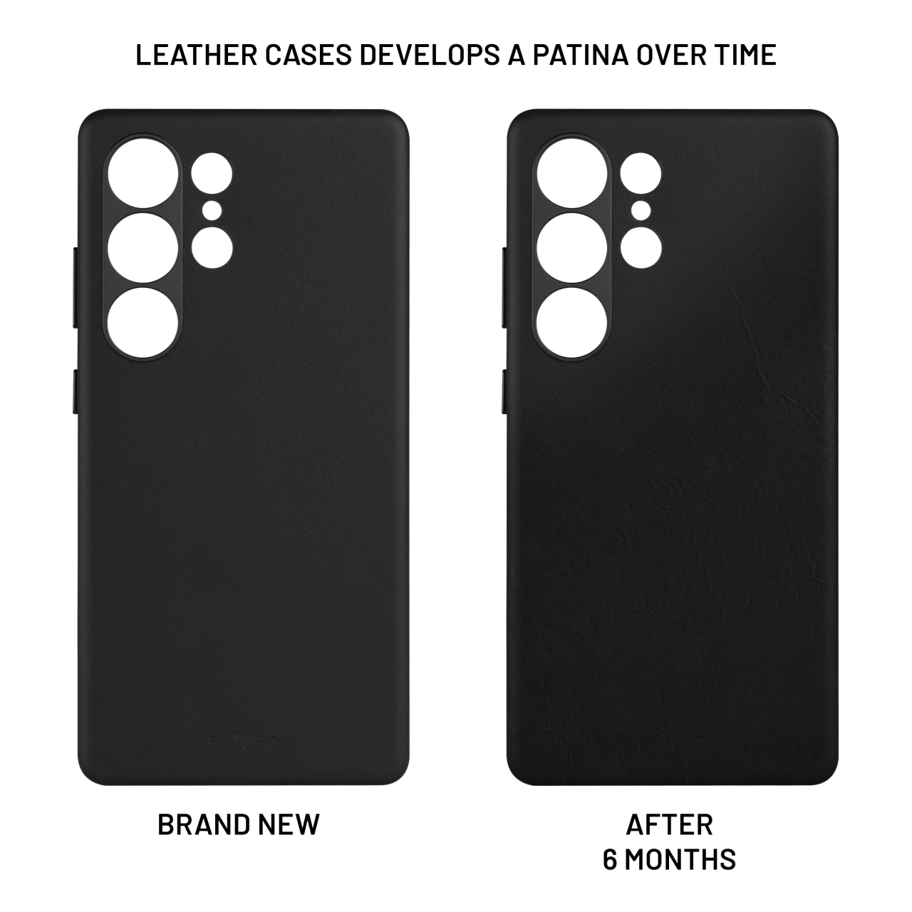 FIXED Kožený zadní kryt MagLeather s podporou MagSafe pro Samsung Galaxy S25 Ultra, černý