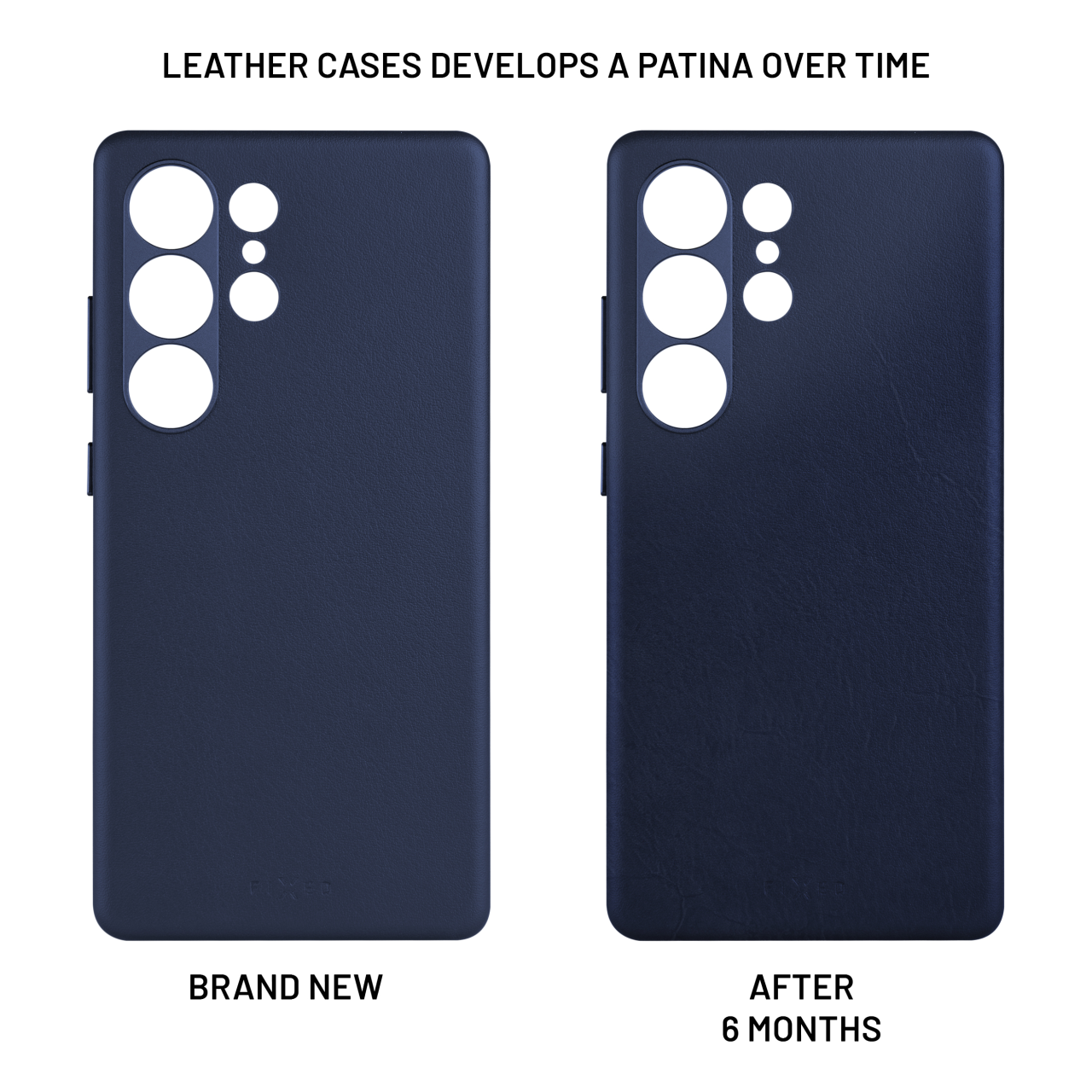 FIXED Kožený zadní kryt MagLeather s podporou MagSafe pro Samsung Galaxy S25 Ultra, modrý