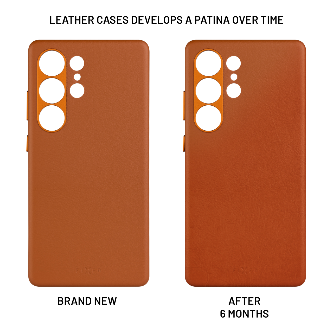 FIXED Kožený zadní kryt MagLeather s podporou MagSafe pro Samsung Galaxy S25 Ultra, hnědý