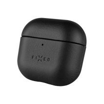 FIXED Kožené pouzdro PodsLeather pro Apple AirPods 4, černé