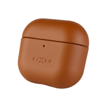 FIXED Kožené pouzdro PodsLeather pro Apple AirPods 4, hnědé