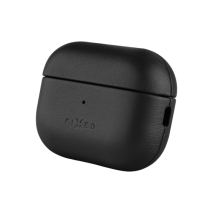 FIXED Kožené pouzdro PodsLeather s podporou MagSafe pro Apple AirPods Pro 2/Pro 2 (USB-C), černé