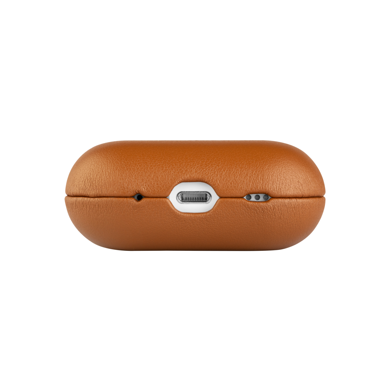FIXED Kožené pouzdro PodsLeather s podporou MagSafe pro Apple AirPods Pro 2/Pro 2 (USB-C), hnědé
