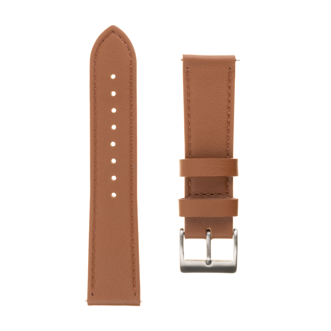 FIXED Kožený řemínek Leather Strap s Quick Release 22mm pro smartwatch, hnědý