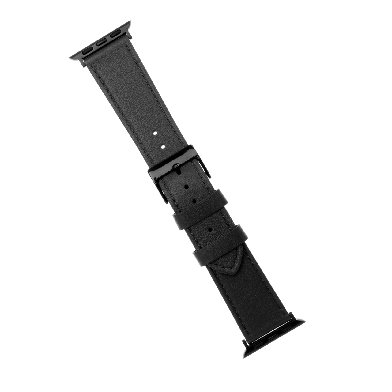 FIXED Kožený řemínek Leather Strap pro Apple Watch 42/44/45/46/49mm, černý
