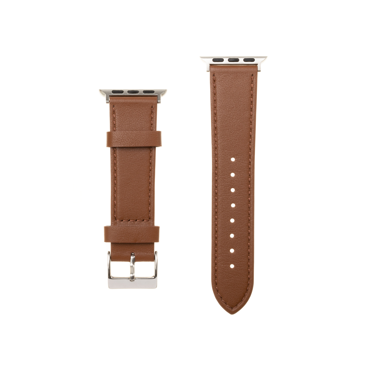 FIXED Kožený řemínek Leather Strap pro Apple Watch 42/44/45/46/49mm, hnědý