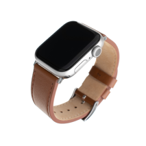 FIXED Kožený řemínek Leather Strap pro Apple Watch 42/44/45/46/49mm, hnědý