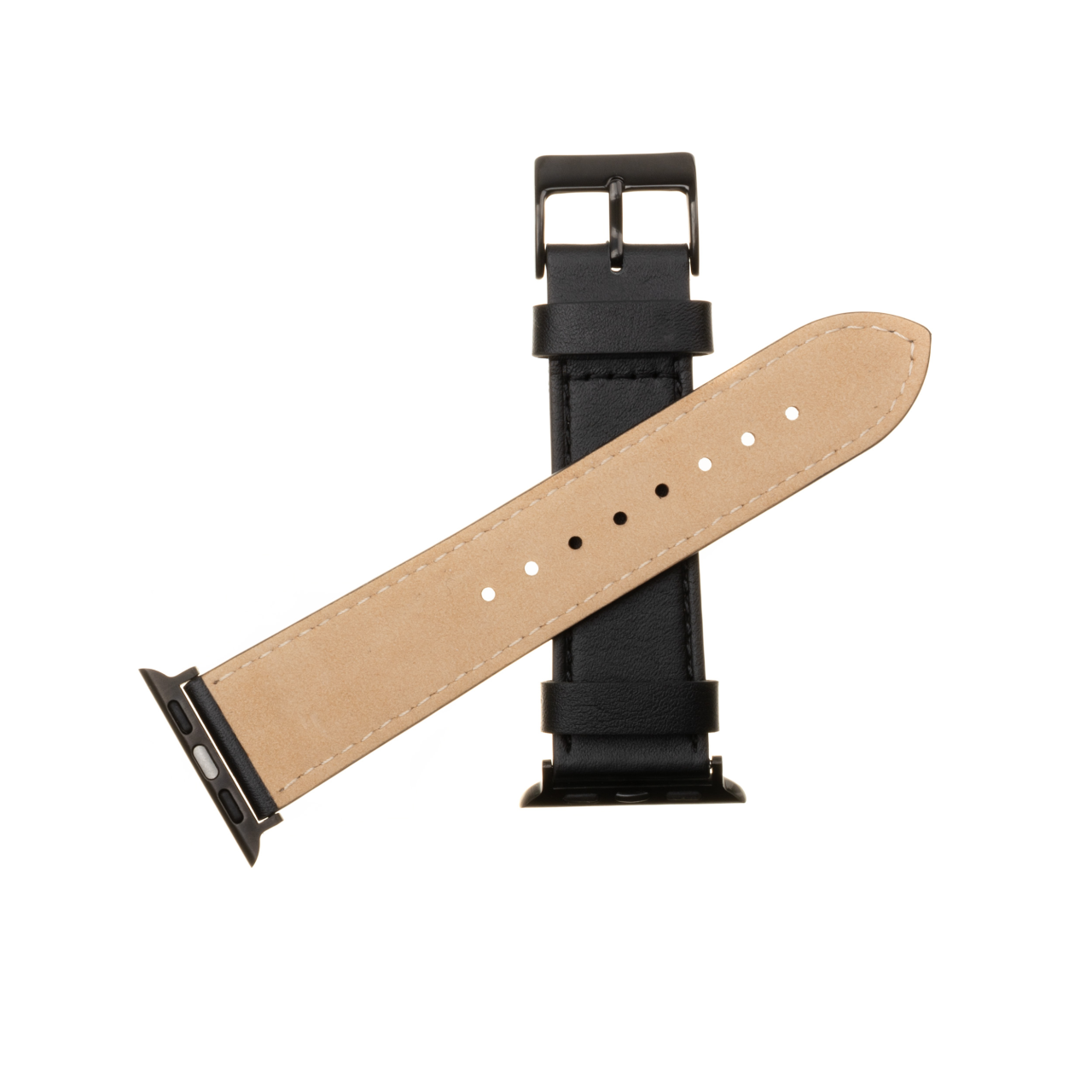 FIXED Kožený řemínek Leather Strap pro Apple Watch 38/40/41 mm, černý