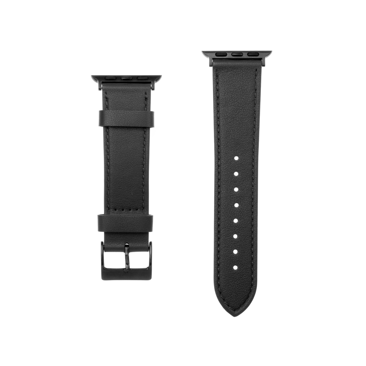 FIXED Kožený řemínek Leather Strap pro Apple Watch 38/40/41 mm, černý